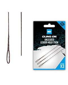 Nash Cling-On Ready Tied Unleaded Leader 75cm